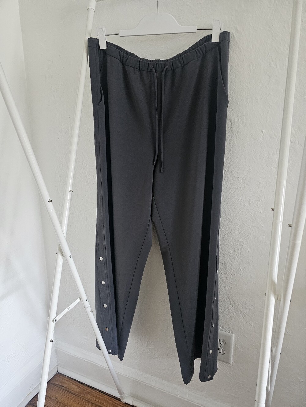 Athleta Women's Slate Grey Snap Wide-Leg Pants
